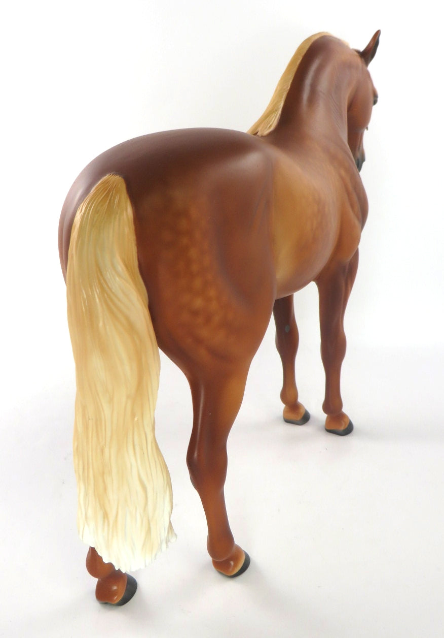 DANNY -OOAK SORREL ANDALUSIAN MODEL HORSE BY SHERYL LEISURE WHS19