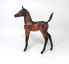 HARLEY-OOAK  DARK BAY ARABIAN FOAL MODEL HORSE BY MISSY FOX MW19