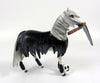 DELANO -OOAK GREY WITH COSTUME MORGAN BAT CHIP DECORATOR BY DAWN QUICK MM19