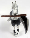 DELANO -OOAK GREY WITH COSTUME MORGAN BAT CHIP DECORATOR BY DAWN QUICK MM19