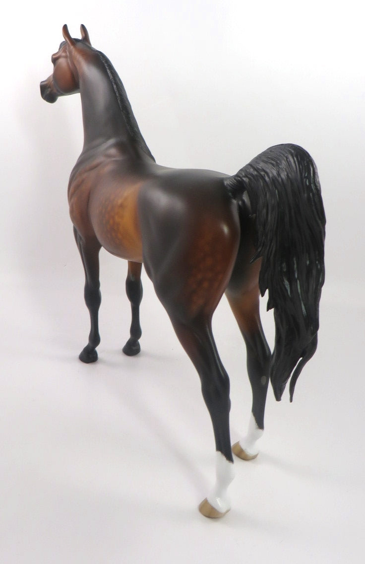 DELIGHTFUL-OOAK STAR DAPPLE ARABIAN MODEL HORSE BY SHERYL LEISURE