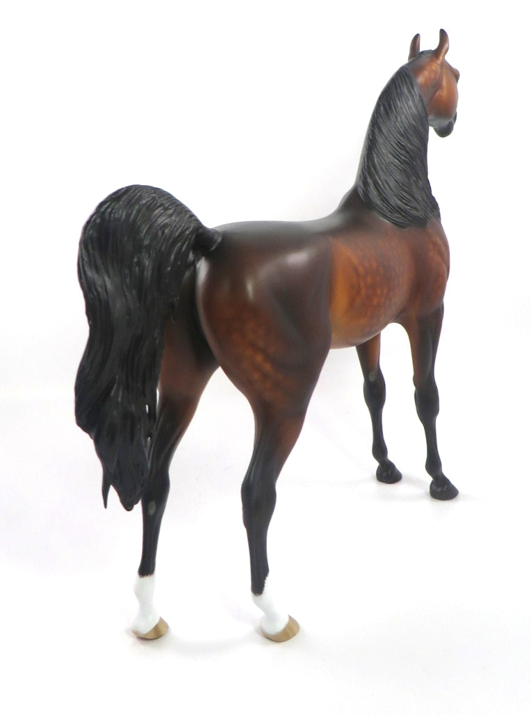 DELIGHTFUL-OOAK STAR DAPPLE ARABIAN MODEL HORSE BY SHERYL LEISURE