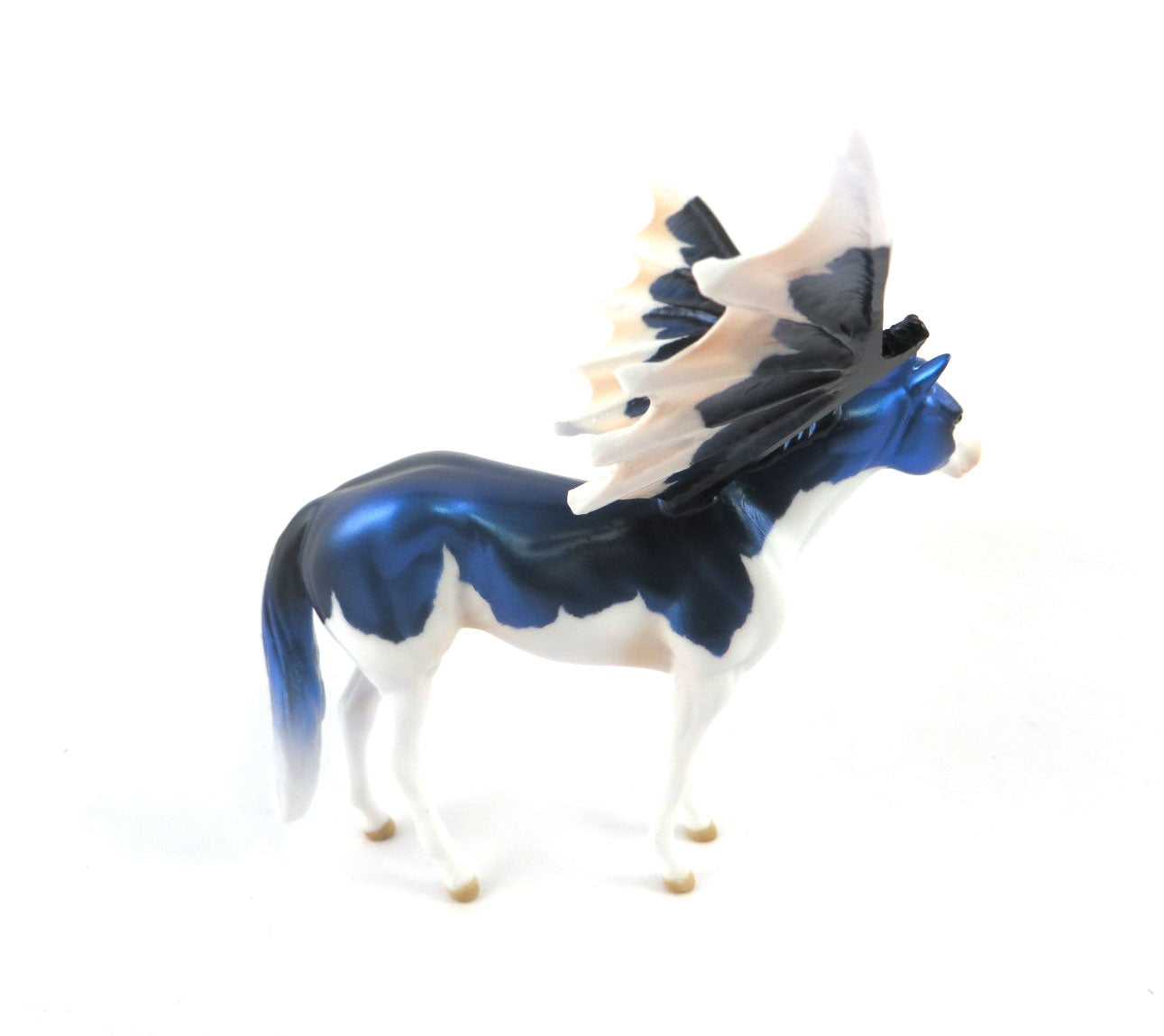 DEMETRI-OOAK BLUE SPLASH STOCK BAT CHIP DECORATOR BY AUDREY DIXON MM19