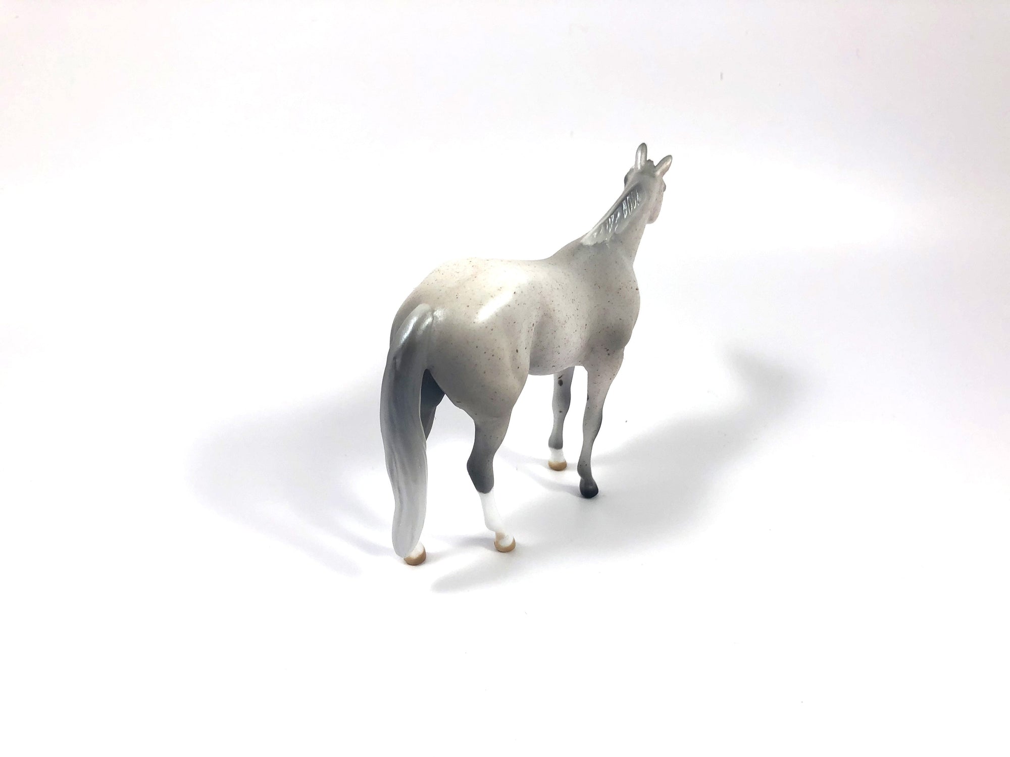 FLOWER OF SCOTLAND-OOAK FLEABIT GREY STOCK HORSE CHIP SHCF19