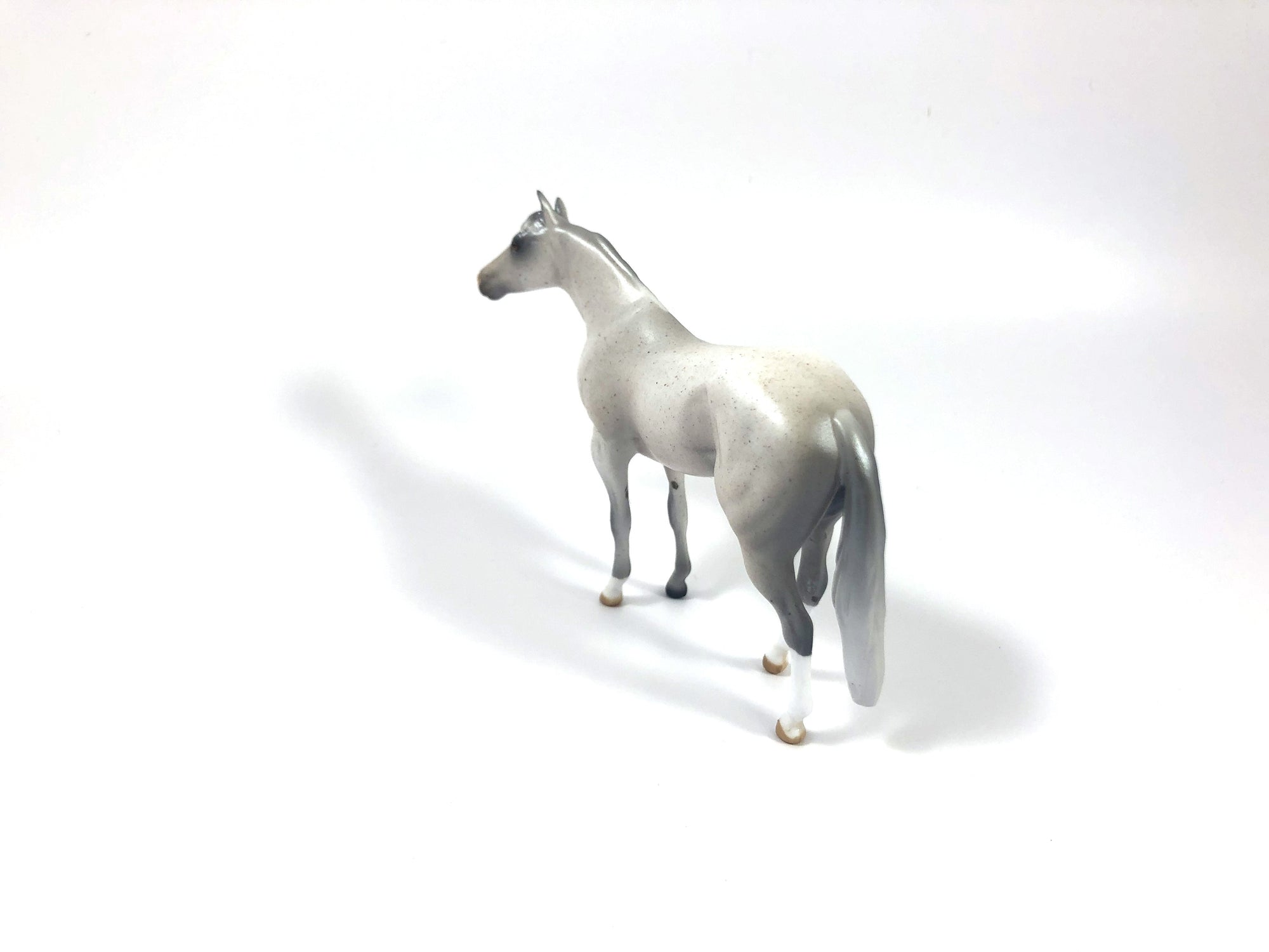 FLOWER OF SCOTLAND-OOAK FLEABIT GREY STOCK HORSE CHIP SHCF19