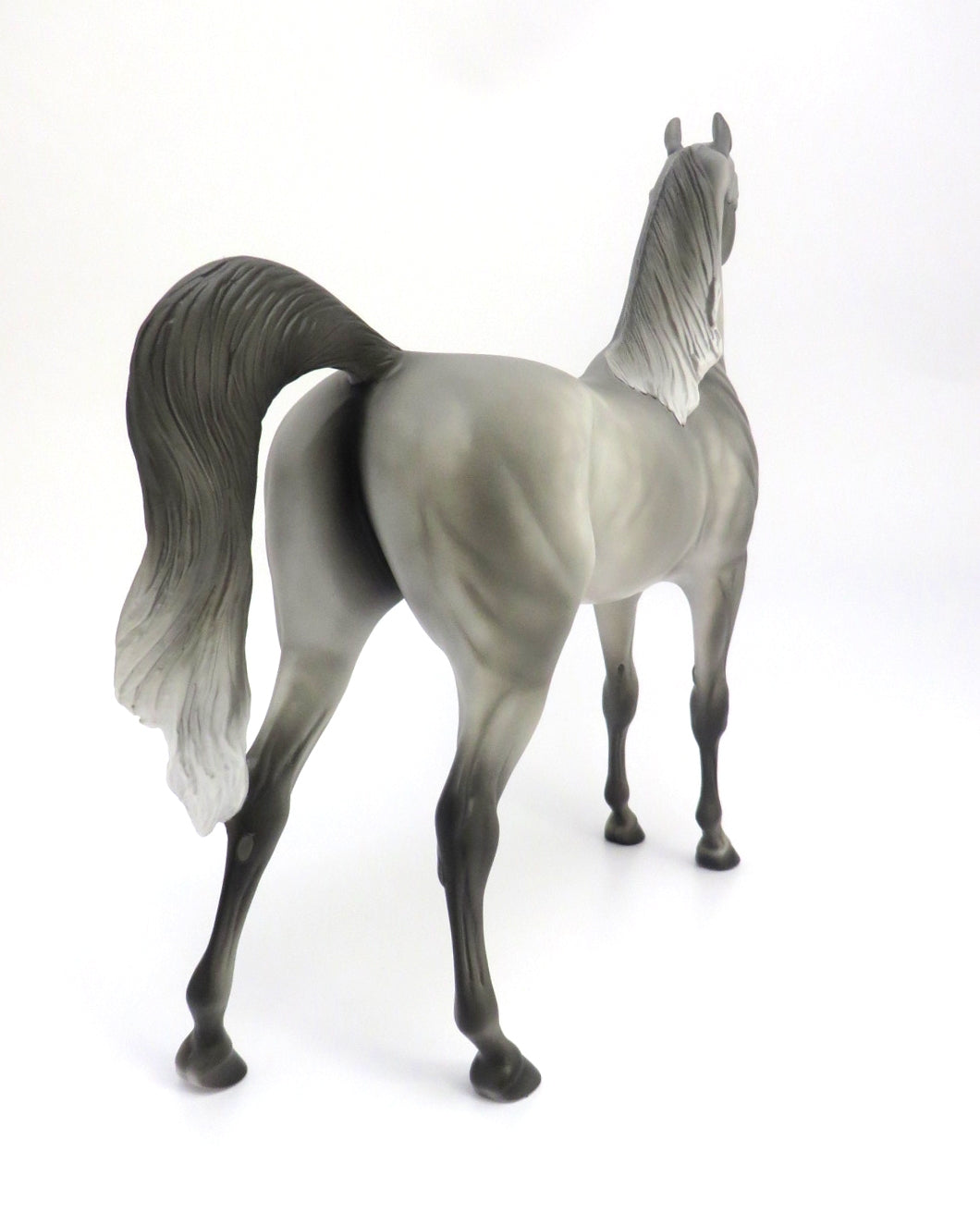 DITTO-OOAK DAPPLE GREY ARABIAN MODEL HORSE BY KAYLA