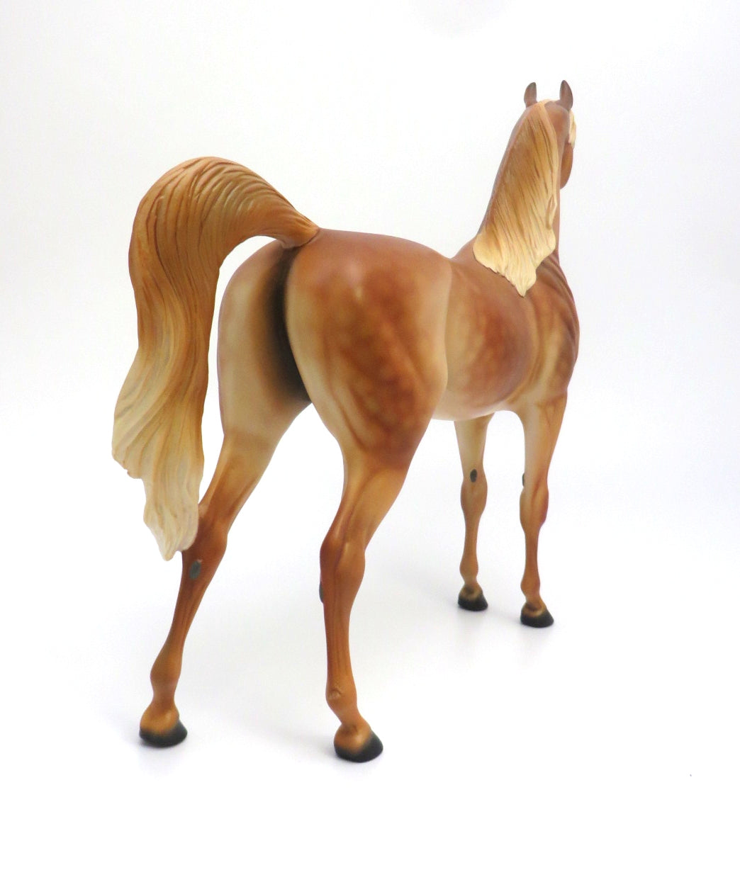 DORITO-OOAK DAPPLE CHESTNUT ARABIAN MODEL HORSE BY AUDREY DIXON 2/27/20
