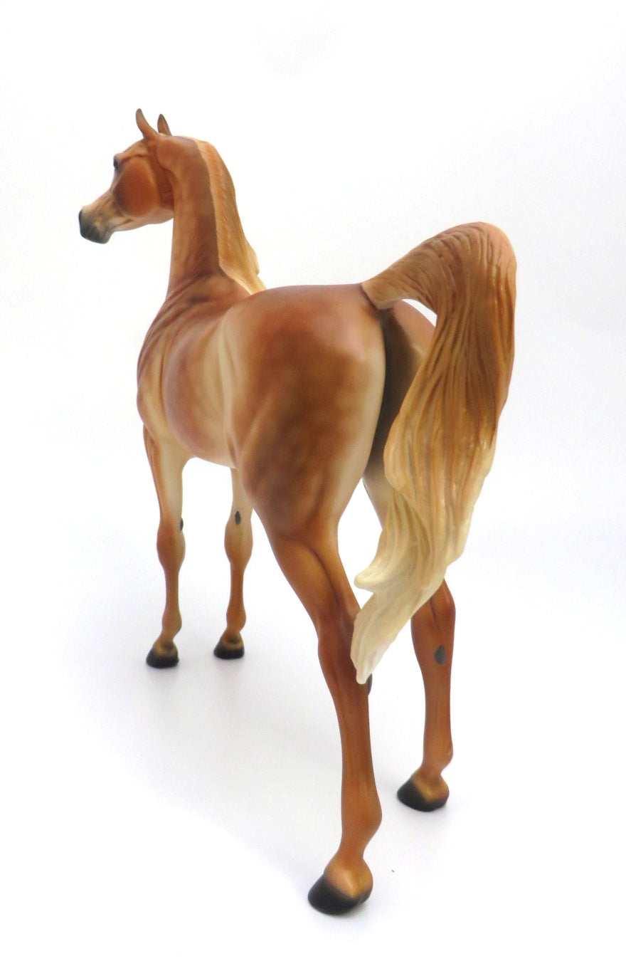 DORITO-OOAK DAPPLE CHESTNUT ARABIAN MODEL HORSE BY AUDREY DIXON 2/27/20
