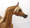 DOUBLE DOSE-OOAK DAPPLE CHESTNUT ARABIAN MODEL HORSE BY SHERYL LEISURE SB 20