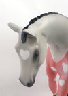 DOVE-OOAK VALENTINE WARMBLOOD PEBBLES MODEL HORSE 2/13/20