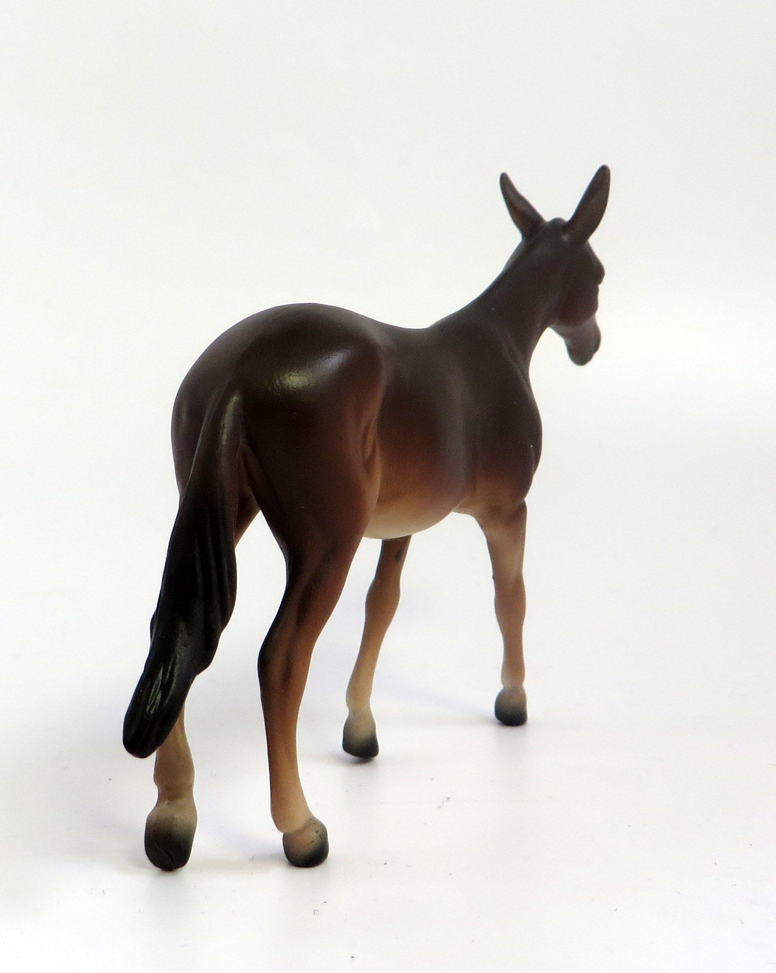 DOWAGER-OOAK BROWN MULE CHIP MODEL HORSE EQ 2019
