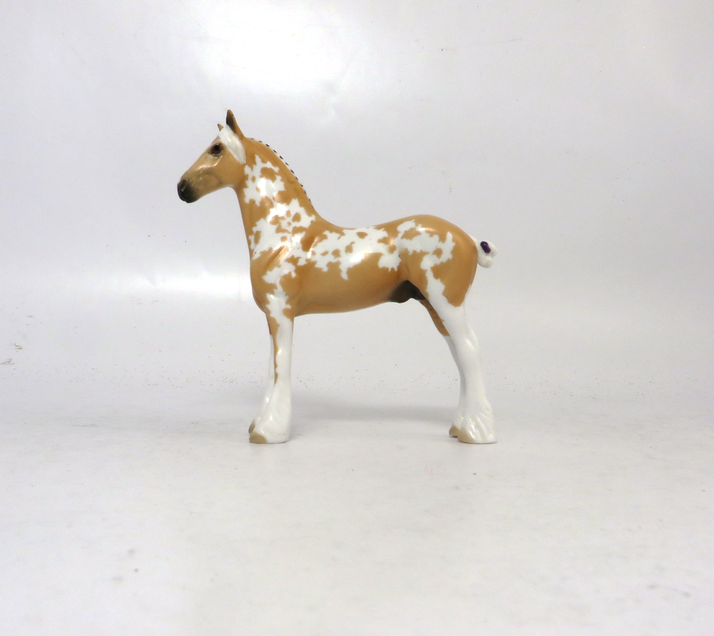 DRIBBLE-OOAK PALOMINO DRAFT CHIP BY AMANDA