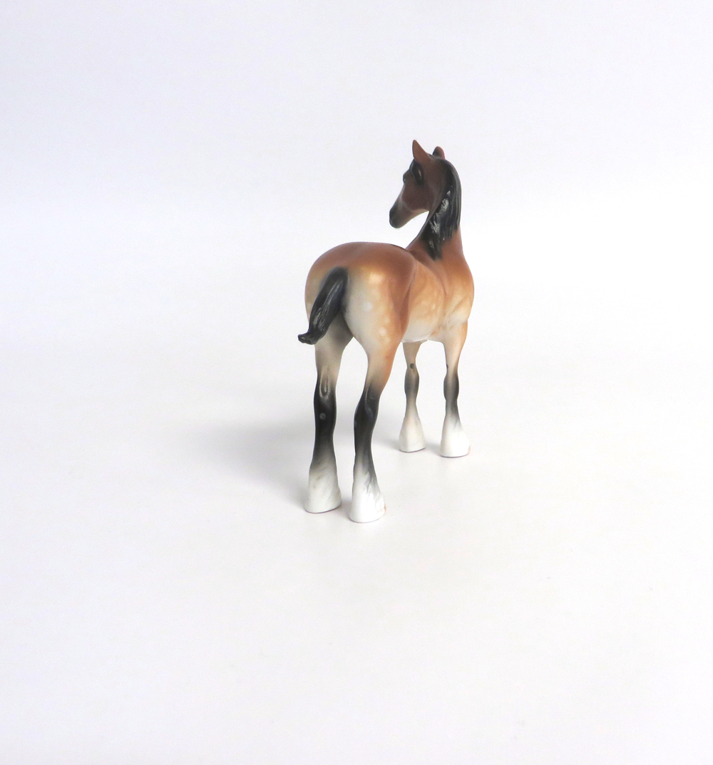 HANS  -- OOAK DAPPLED BAY DRAFT CHIP BY SHERYL LEISURE 3-15-19