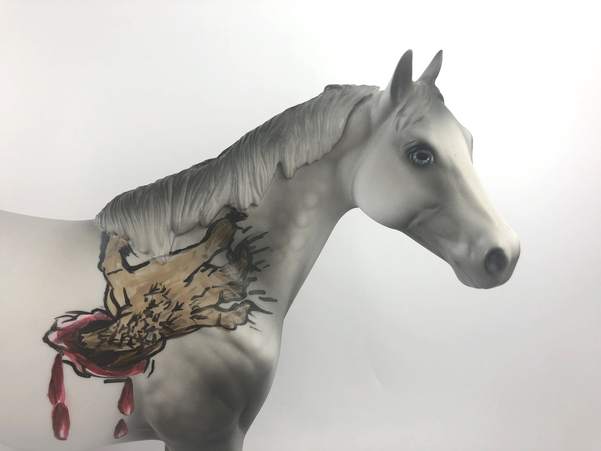 DRAVEN -OOAK GREY W/ WEREWOLF ISH BY DAWN QUICK MM19