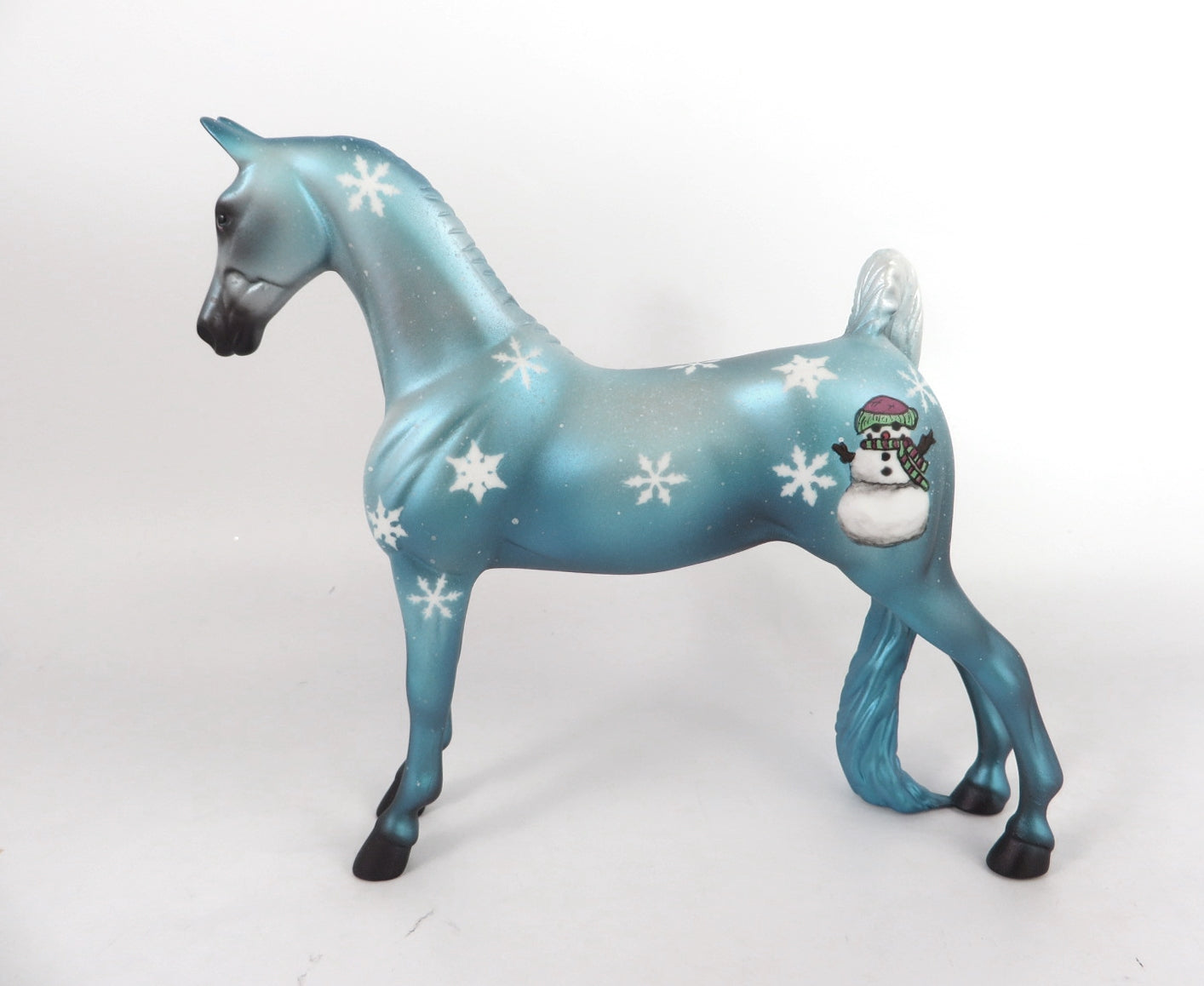 DREAM SNOW- OOAK CHRISTMAS DECORATOR SADDLEBRED PEBBLES BY MELISSA FOX WHS19