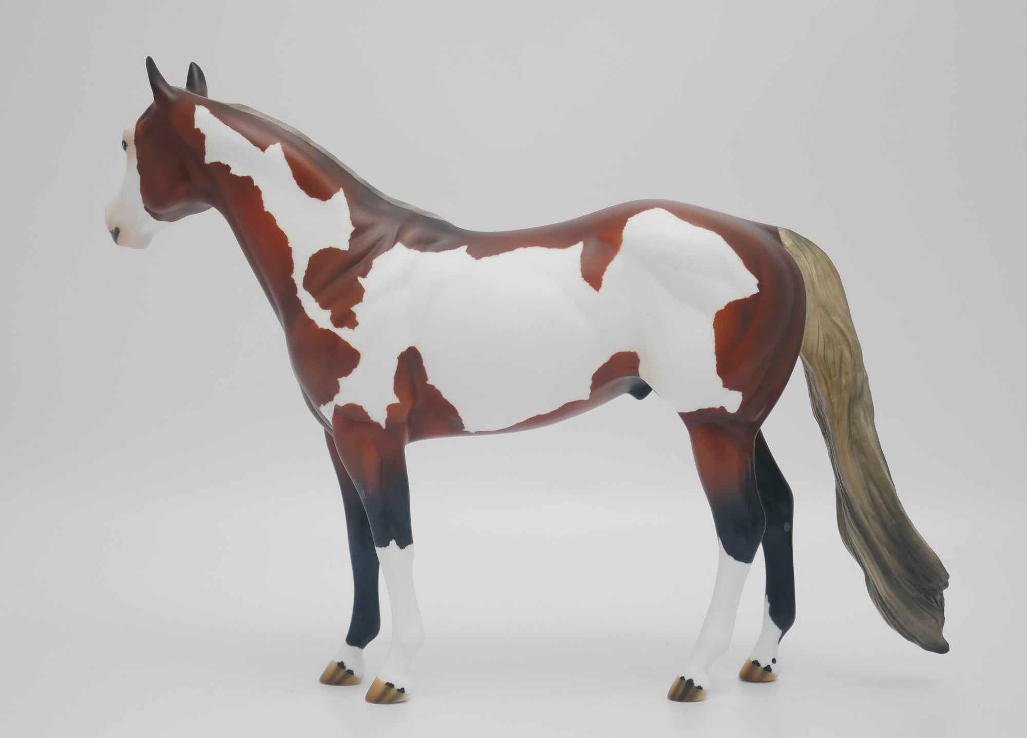 DREAM WEAVER - OOAK SILVER BAY PINTO ISH MODEL HORSE BY AUDREY DIXON 3/16/20