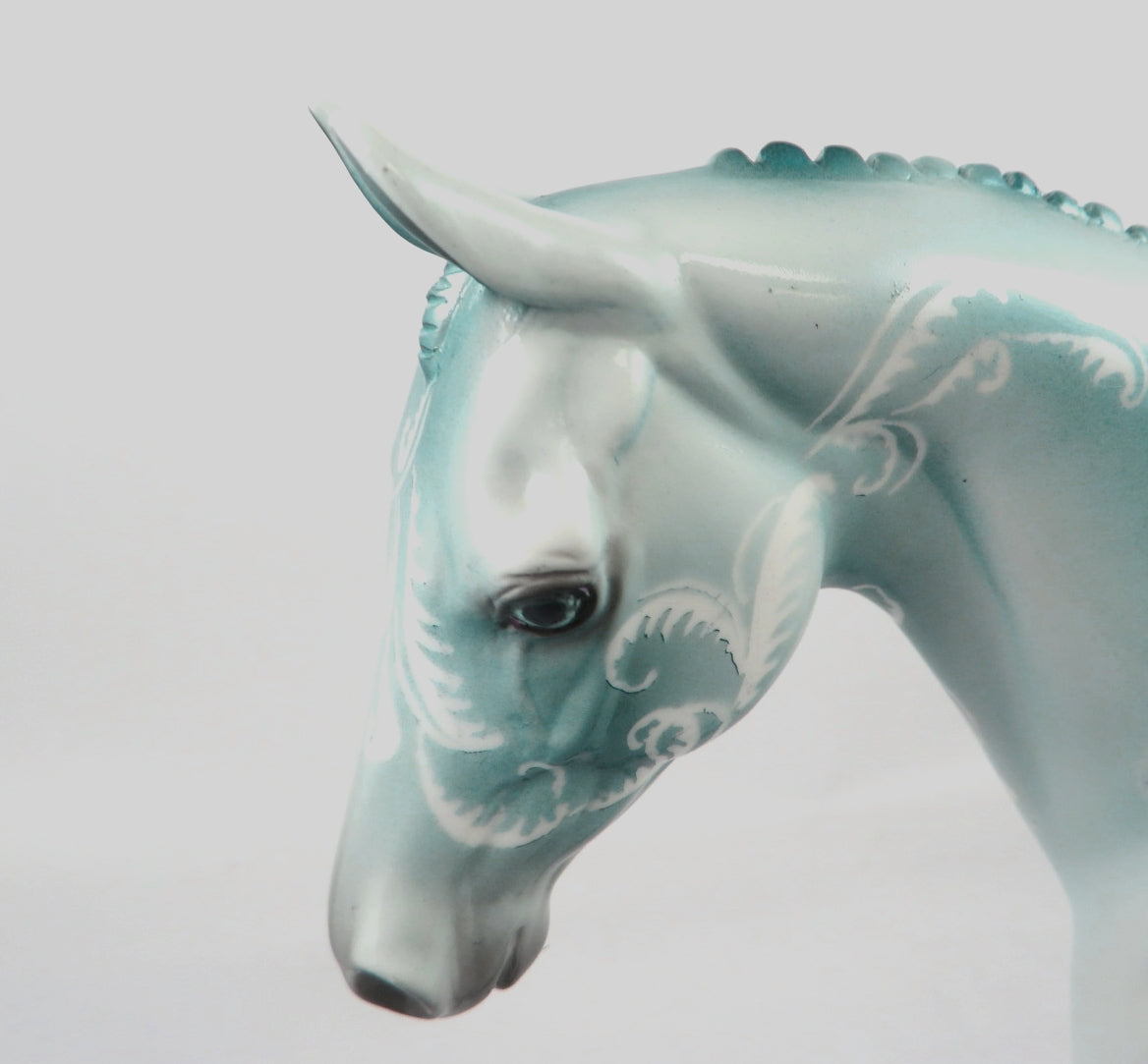 DREAMSICLE- OOAK LIGHT BLUE DECORATOR PONY BY DAWN QUICK WHS 19