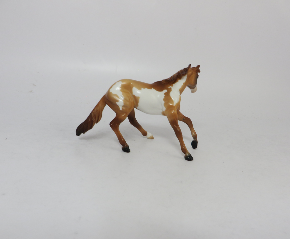 INTERCEPTION -OOAK-RED DUN OVERO CUTTER AND BROWN CALF BY AUDREY DIXON SB19