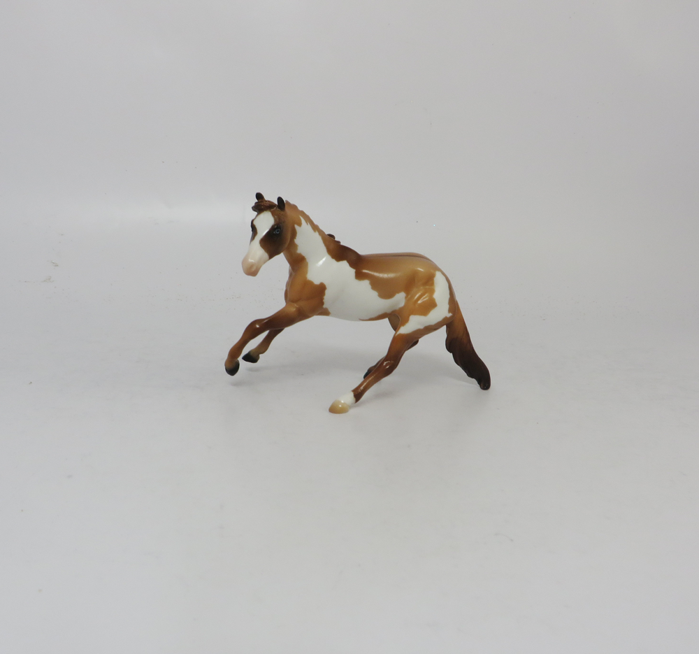 INTERCEPTION -OOAK-RED DUN OVERO CUTTER AND BROWN CALF BY AUDREY DIXON SB19