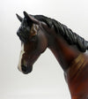 DYNASTIC -- OOAK BAY PONY MODEL HORSE BY AMANDA HOSTETLER EQ19