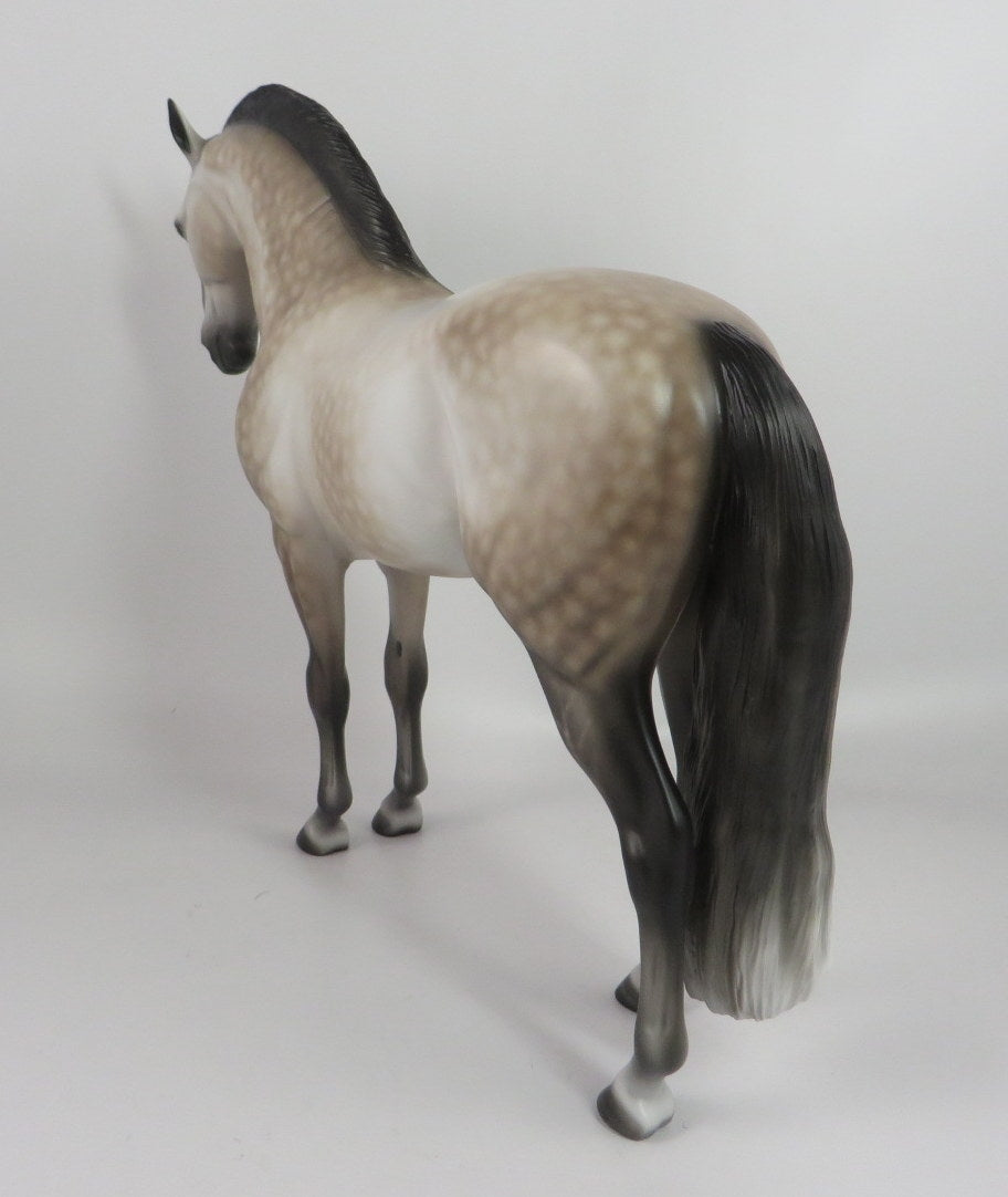 EDMUND-OOAK ROSE GREY ANDALUSIAN MODEL HORSE BY SHERYL LEISURE WHS 19