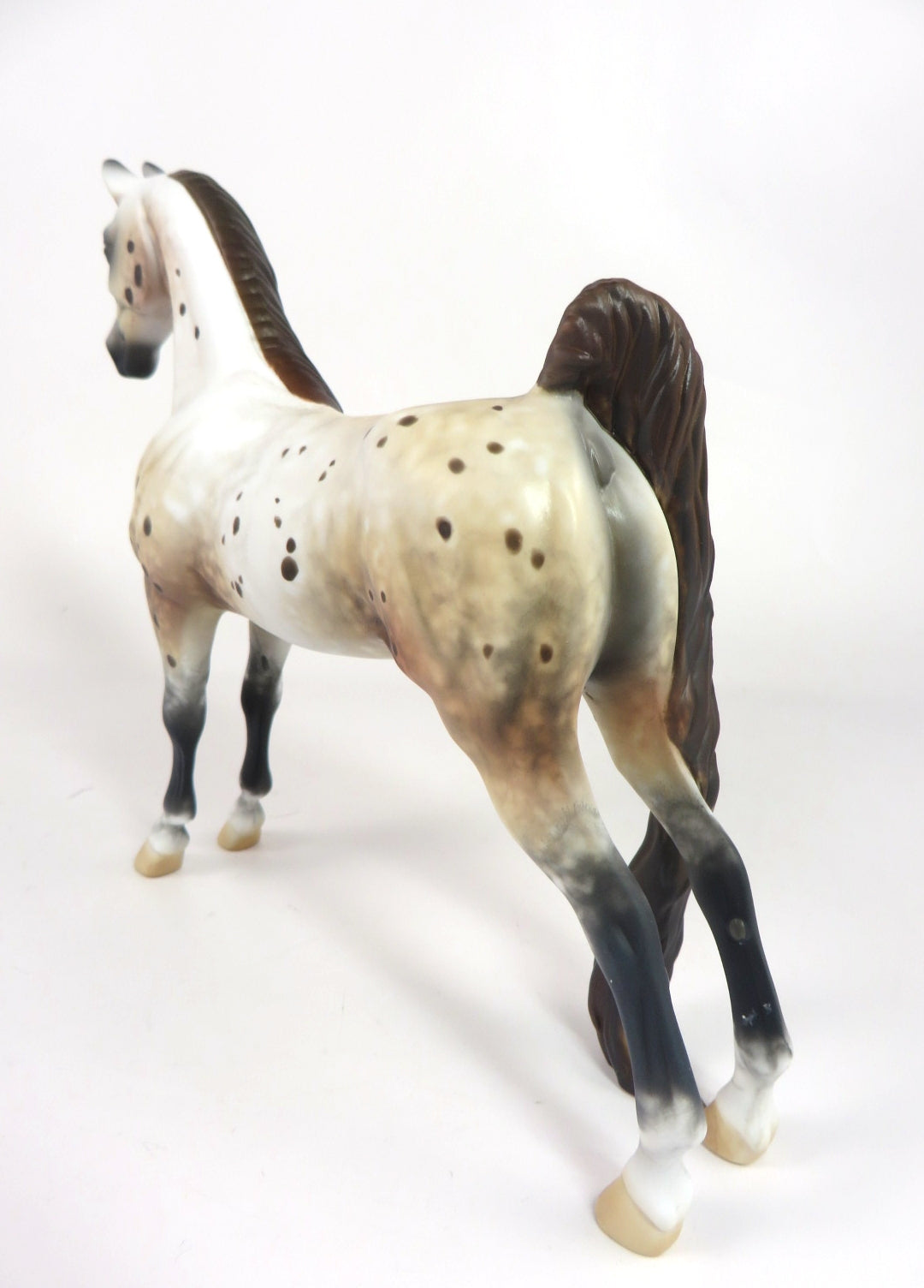 EGG NOG-OOAK APPALOOSA SADDLEBRED MODEL HORSE WHS 19