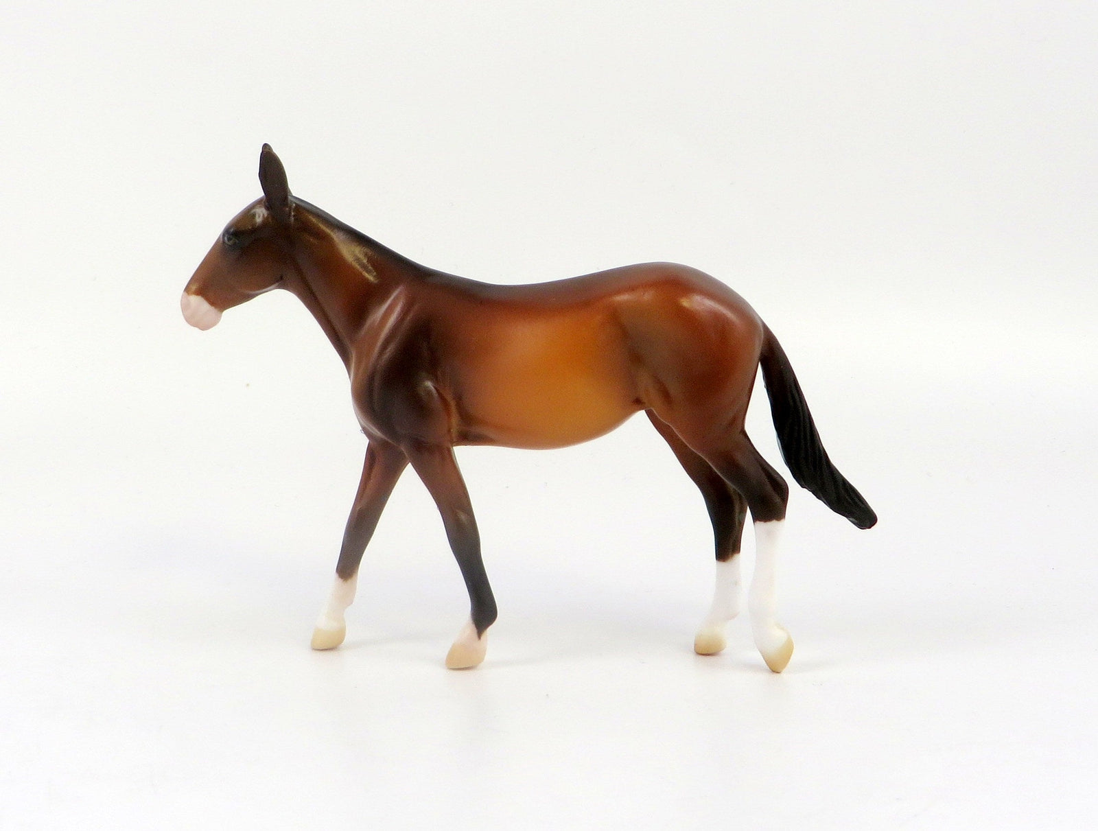ELENA-OOAK BAY MULE CHIP MODEL HORSE EQ 19