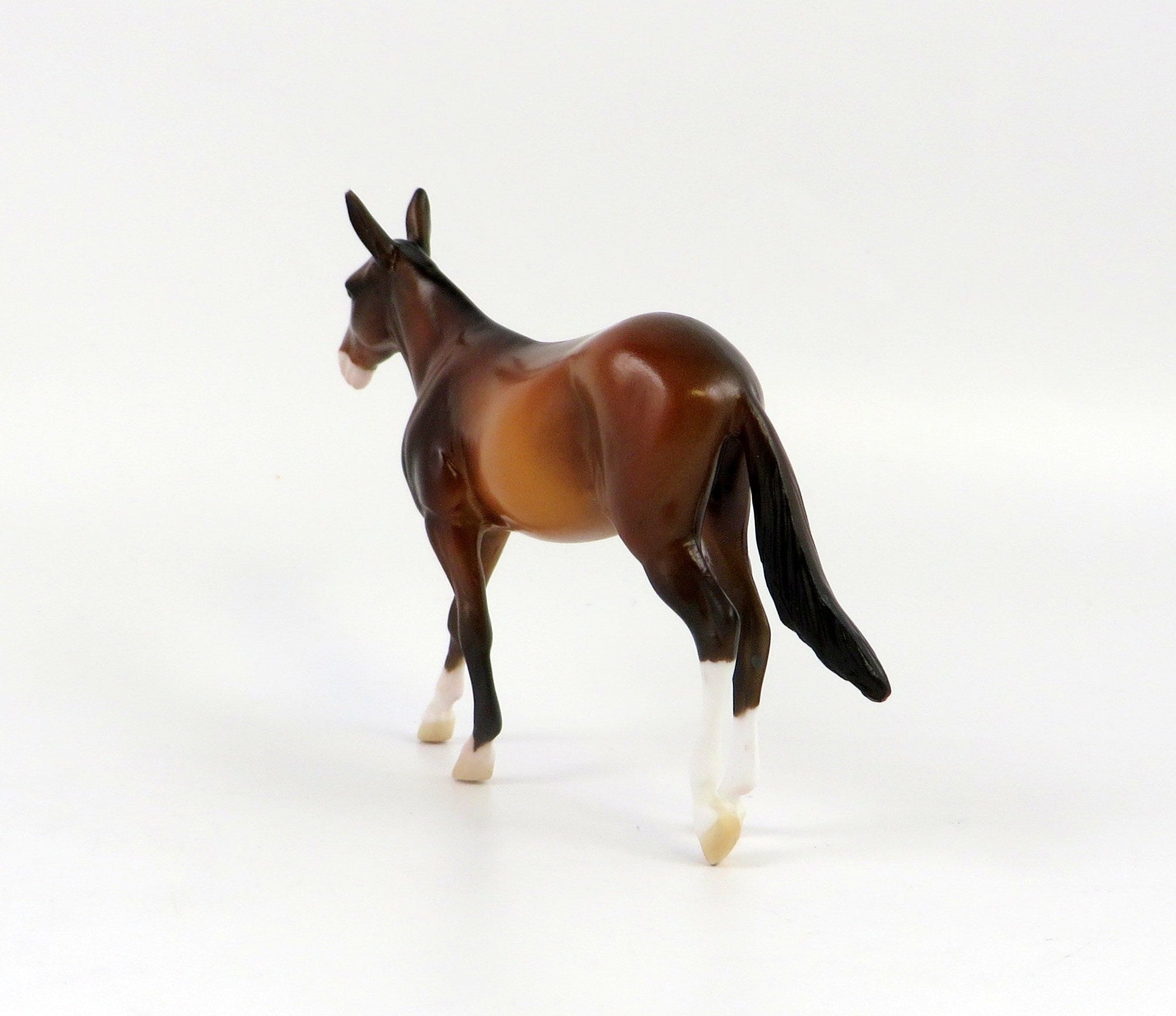 ELENA-OOAK BAY MULE CHIP MODEL HORSE EQ 19