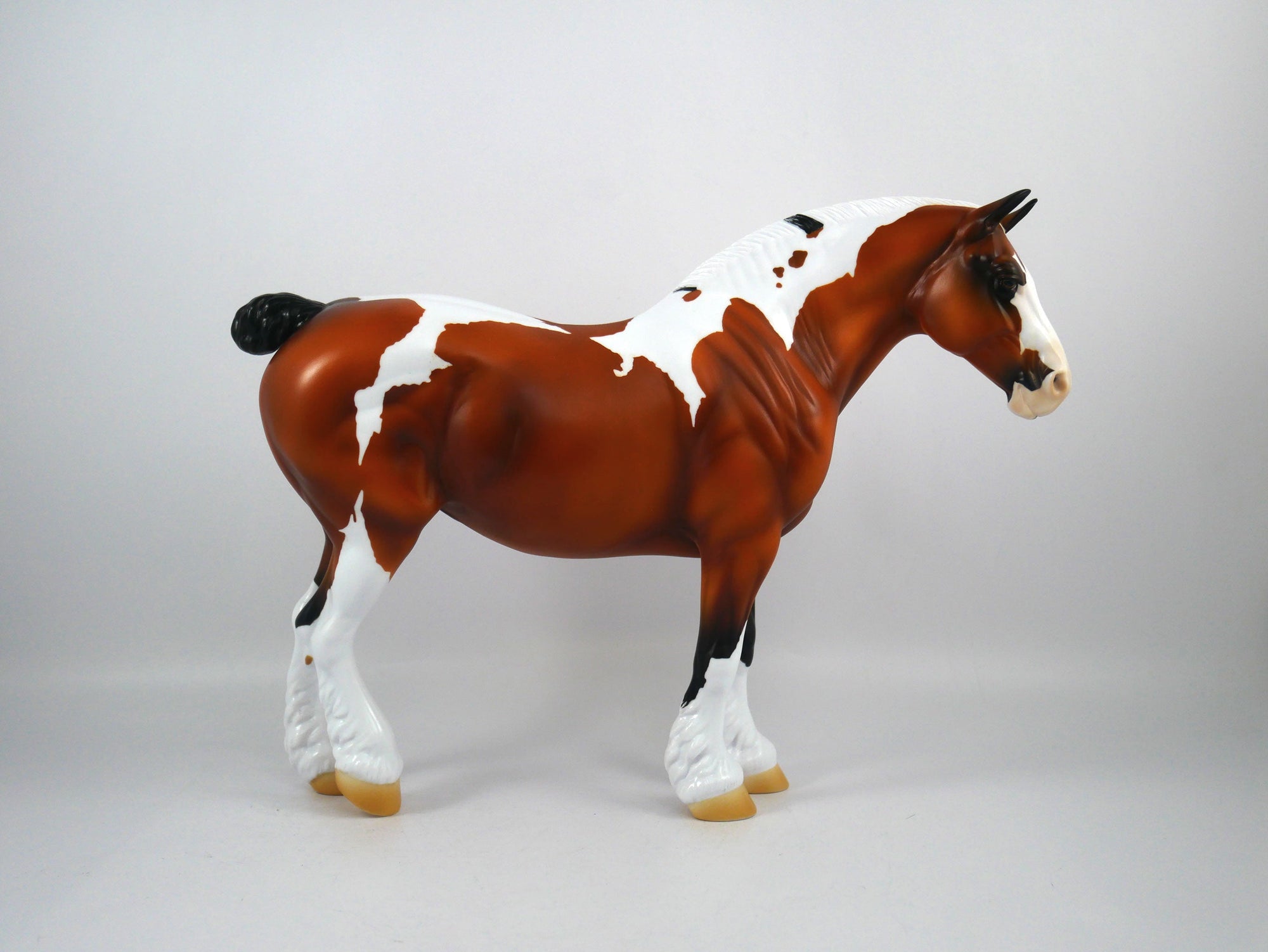 Yasou-OOAK Bay Paint Heavy Draft Mare Painted By Ellen Robbins 12/30/20