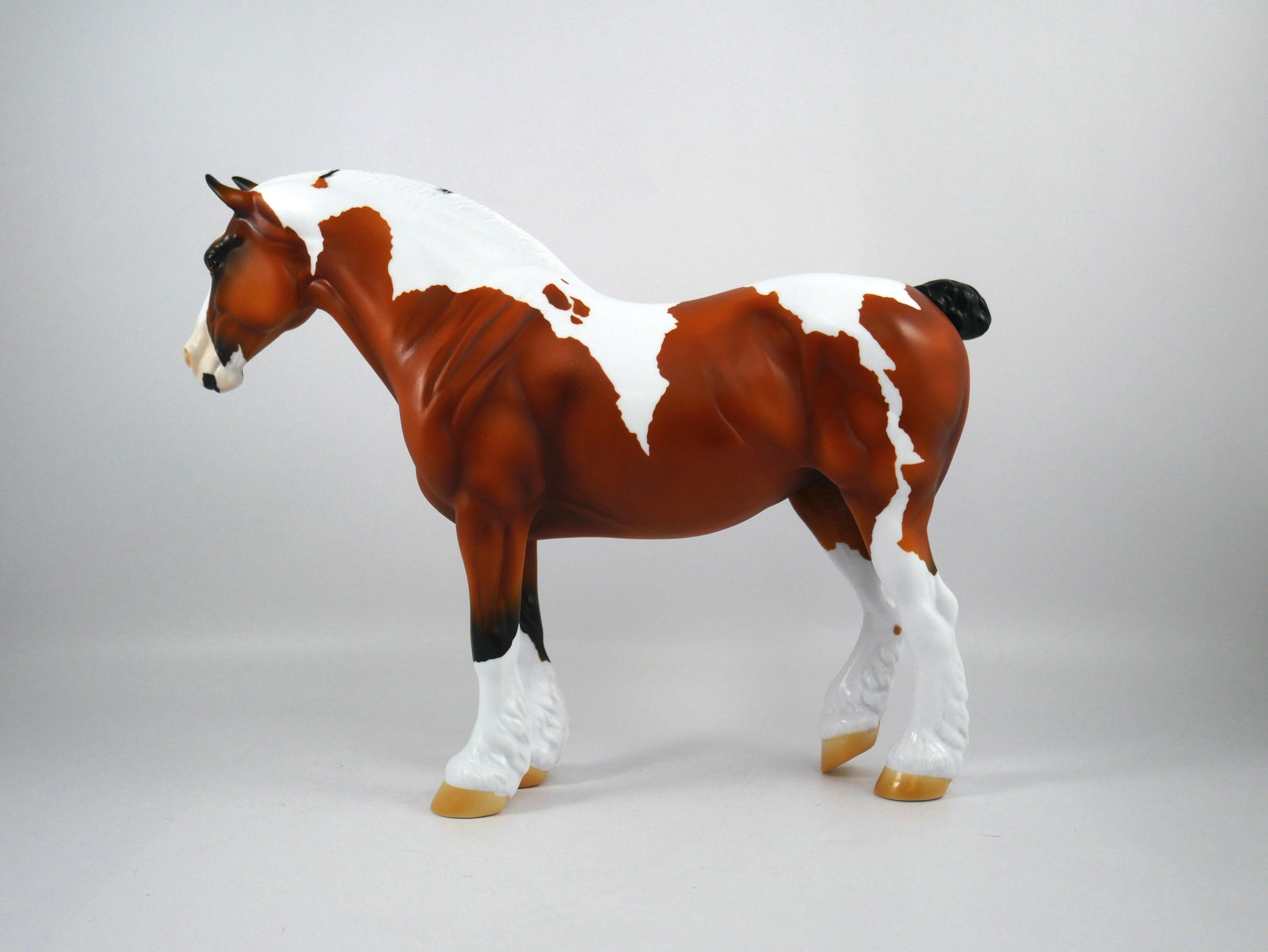 Yasou-OOAK Bay Paint Heavy Draft Mare Painted By Ellen Robbins 12/30/20