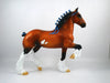 Better and Better-OOAK Bay Paint Trotting Drafter Painted By Ellen Robbins 12/30/20