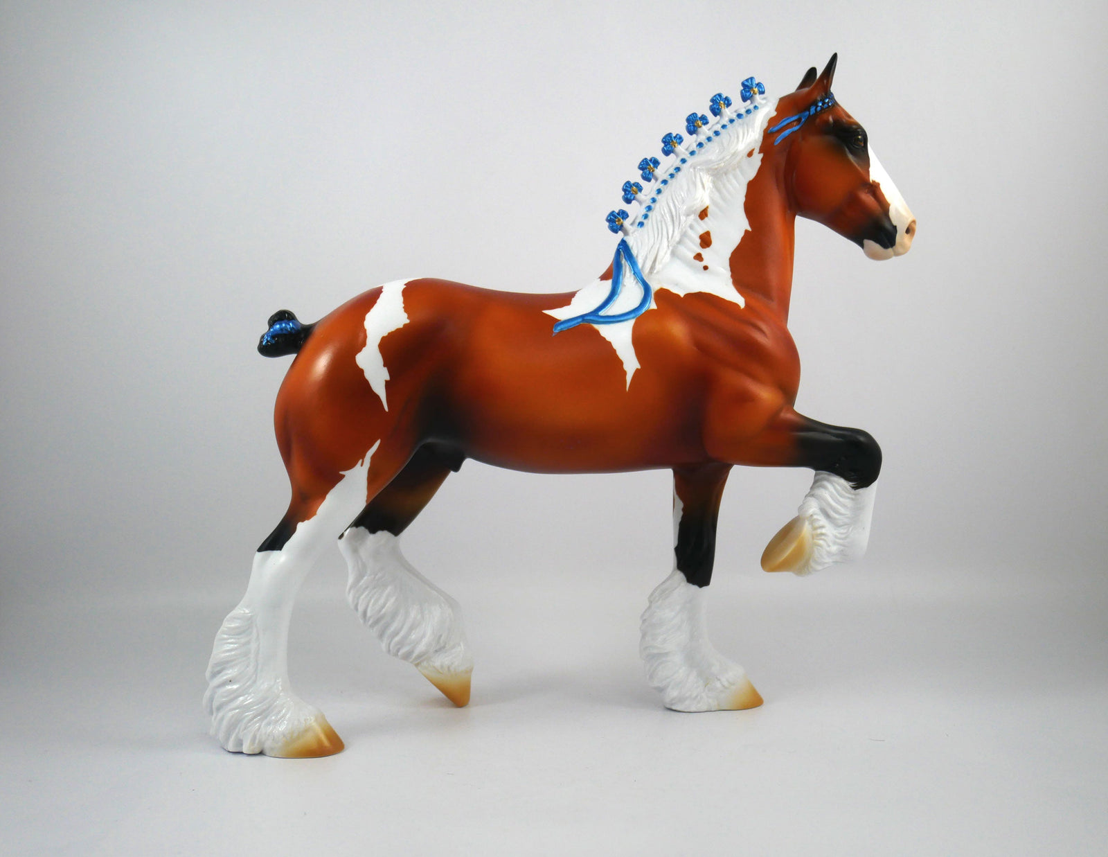 The Best is Yet to Come-OOAK Bay Paint Trotting Drafter Painted By Ellen Robbins 12/30/20