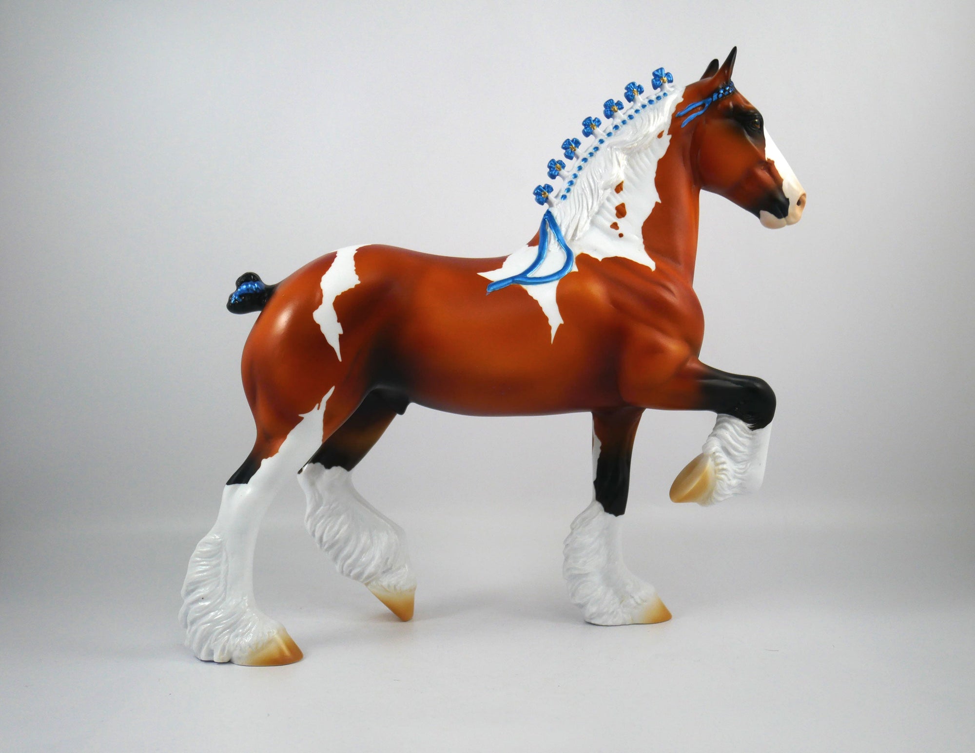 The Best is Yet to Come-OOAK Bay Paint Trotting Drafter Painted By Ellen Robbins 12/30/20