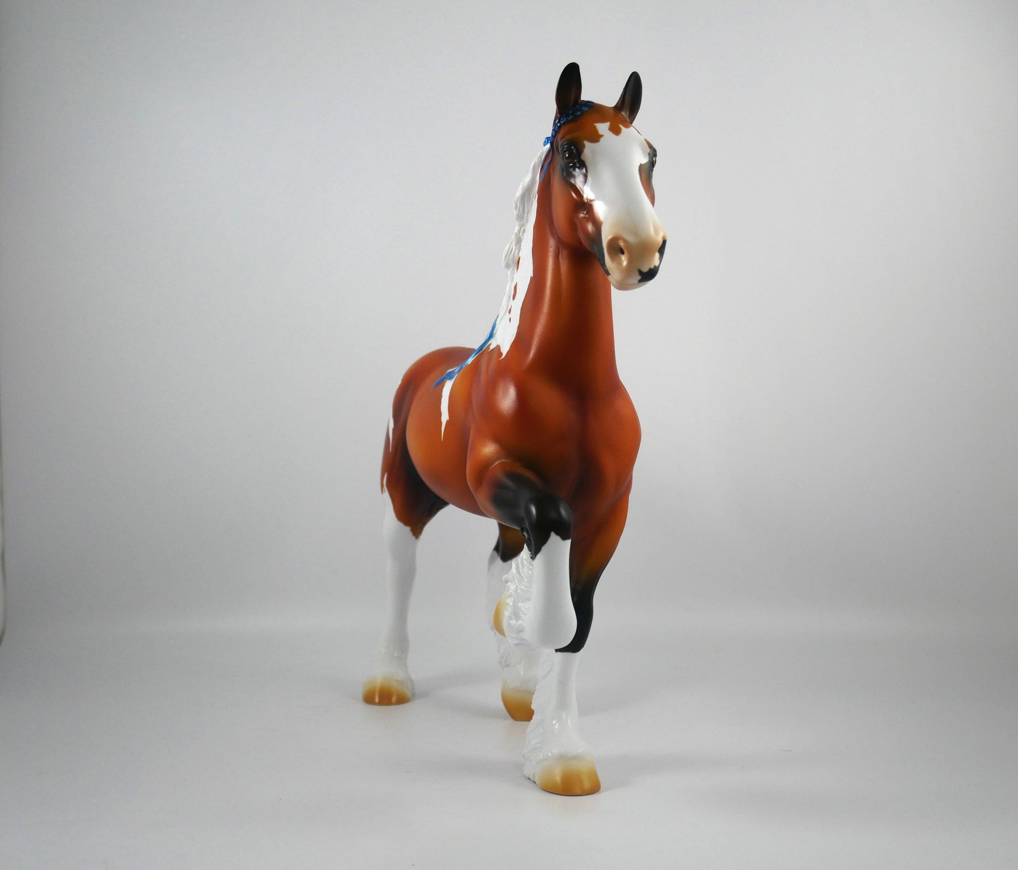 The Best is Yet to Come-OOAK Bay Paint Trotting Drafter Painted By Ellen Robbins 12/30/20