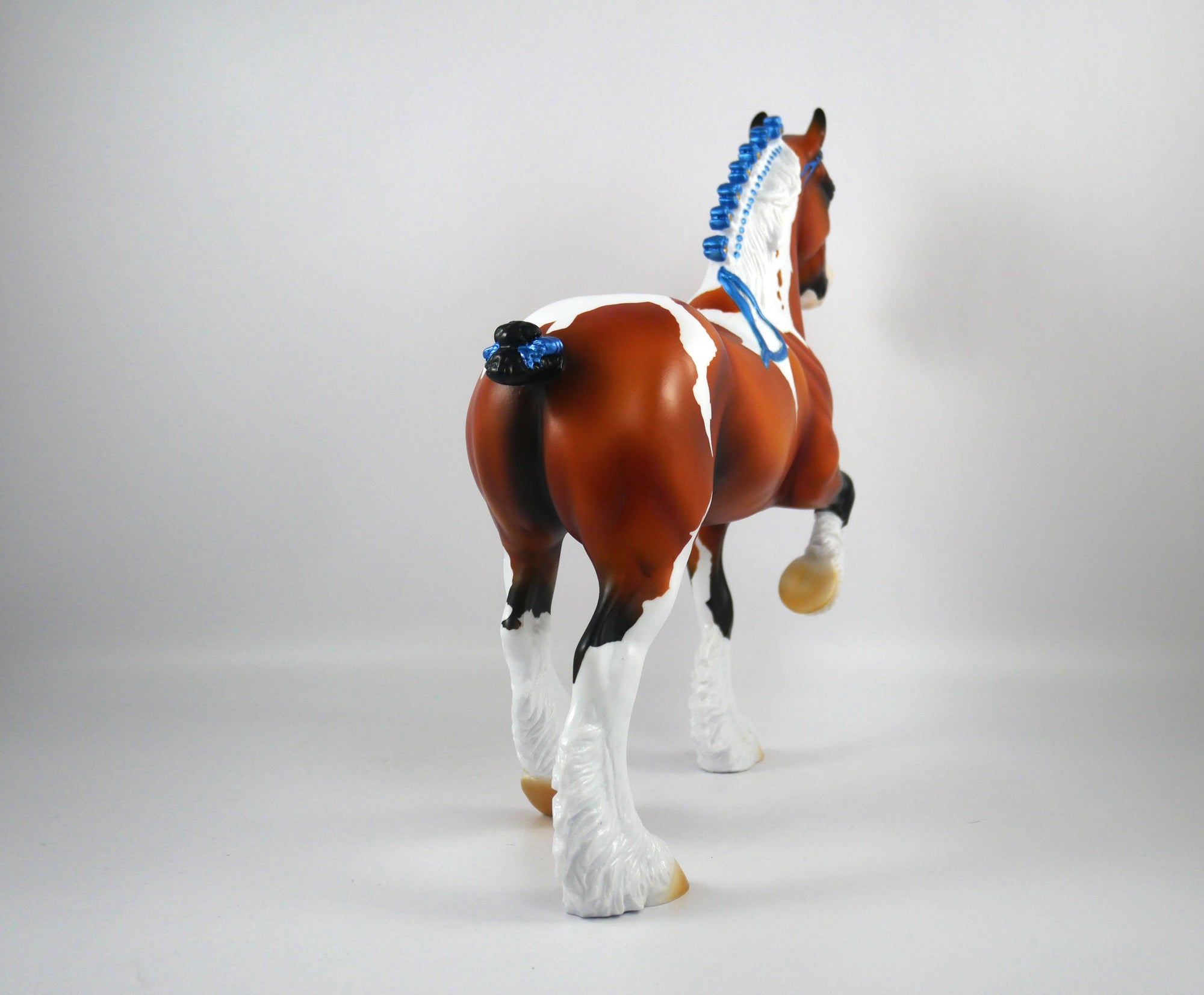 The Best is Yet to Come-OOAK Bay Paint Trotting Drafter Painted By Ellen Robbins 12/30/20