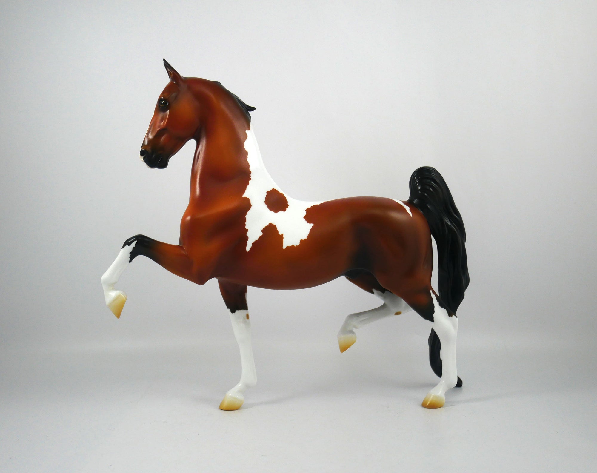 Looking Forward-OOAK Bay Painted Saddlebred Painted By Ellen Robbins 12/30/20