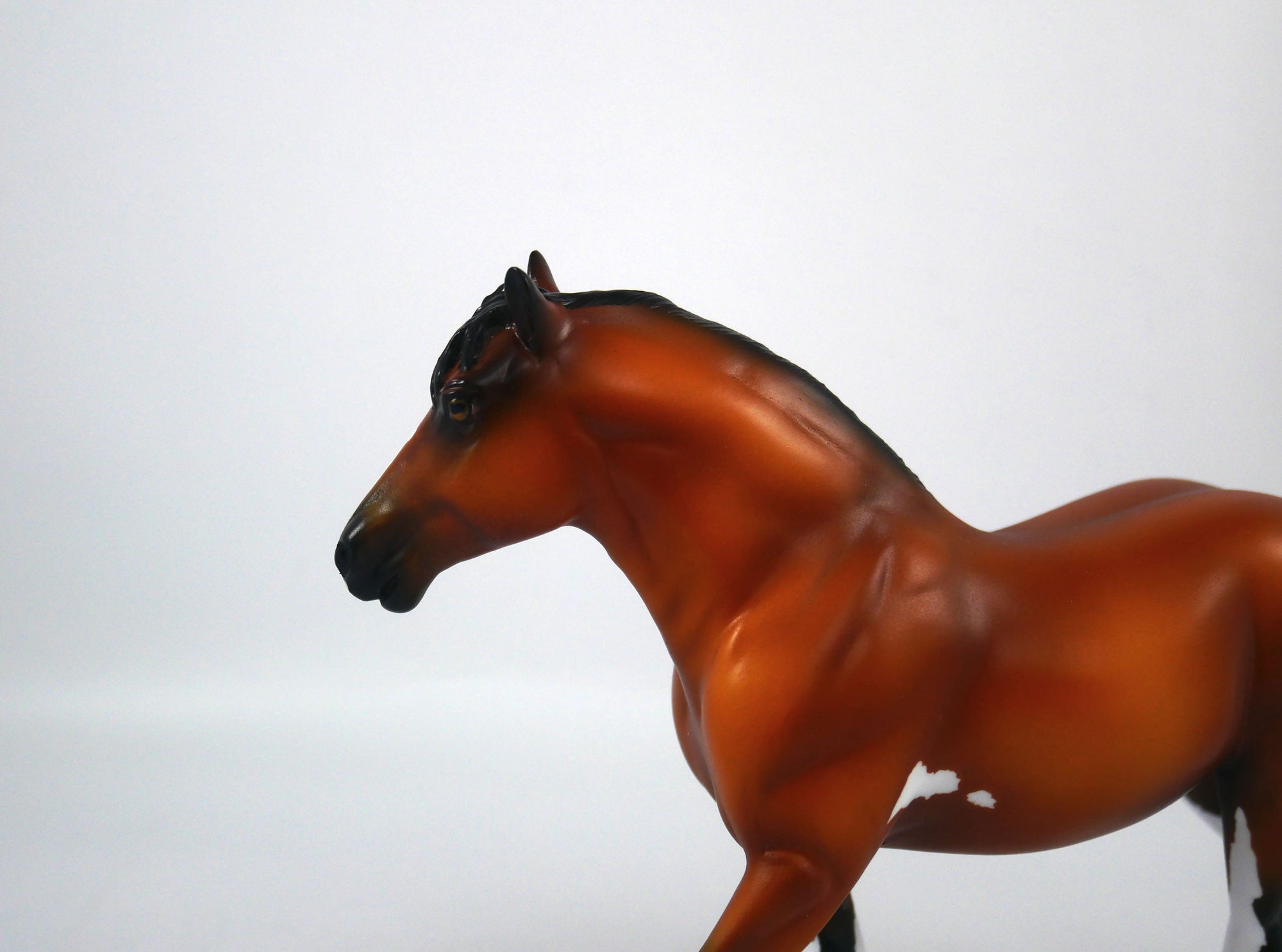 Bye Bye-OOAK Bay Paint Trotting Draft Pebbles Painted By Ellen Robbins 12/30/20