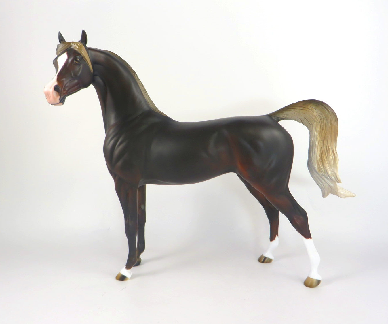 ELSA-OOAK DAPPLE LIVER CHESTNUT ARABIAN FOAL WHS 19