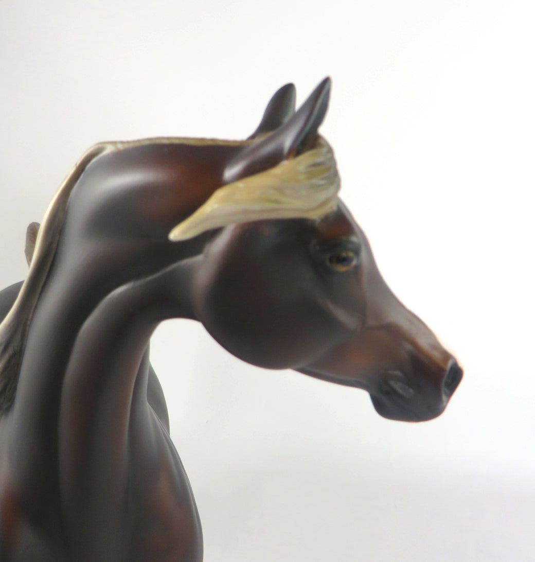 ELSA-OOAK DAPPLE LIVER CHESTNUT ARABIAN FOAL WHS 19