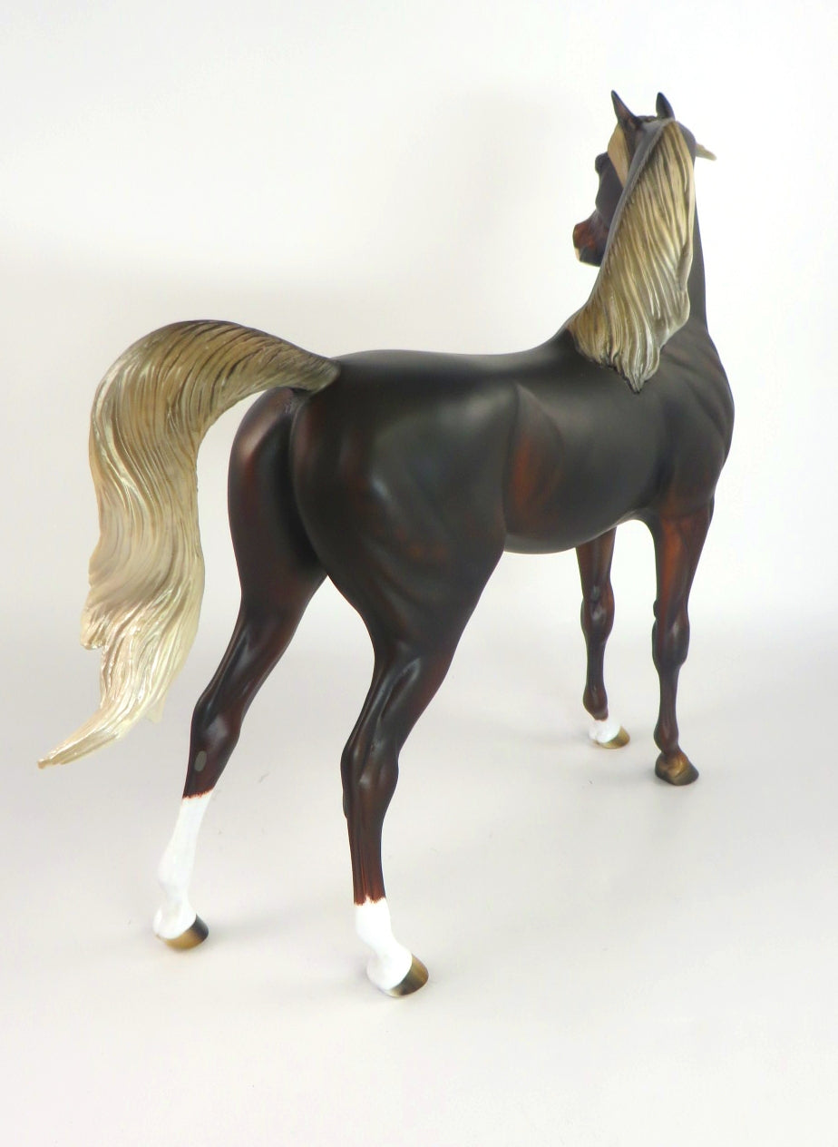 ELSA-OOAK DAPPLE LIVER CHESTNUT ARABIAN FOAL WHS 19