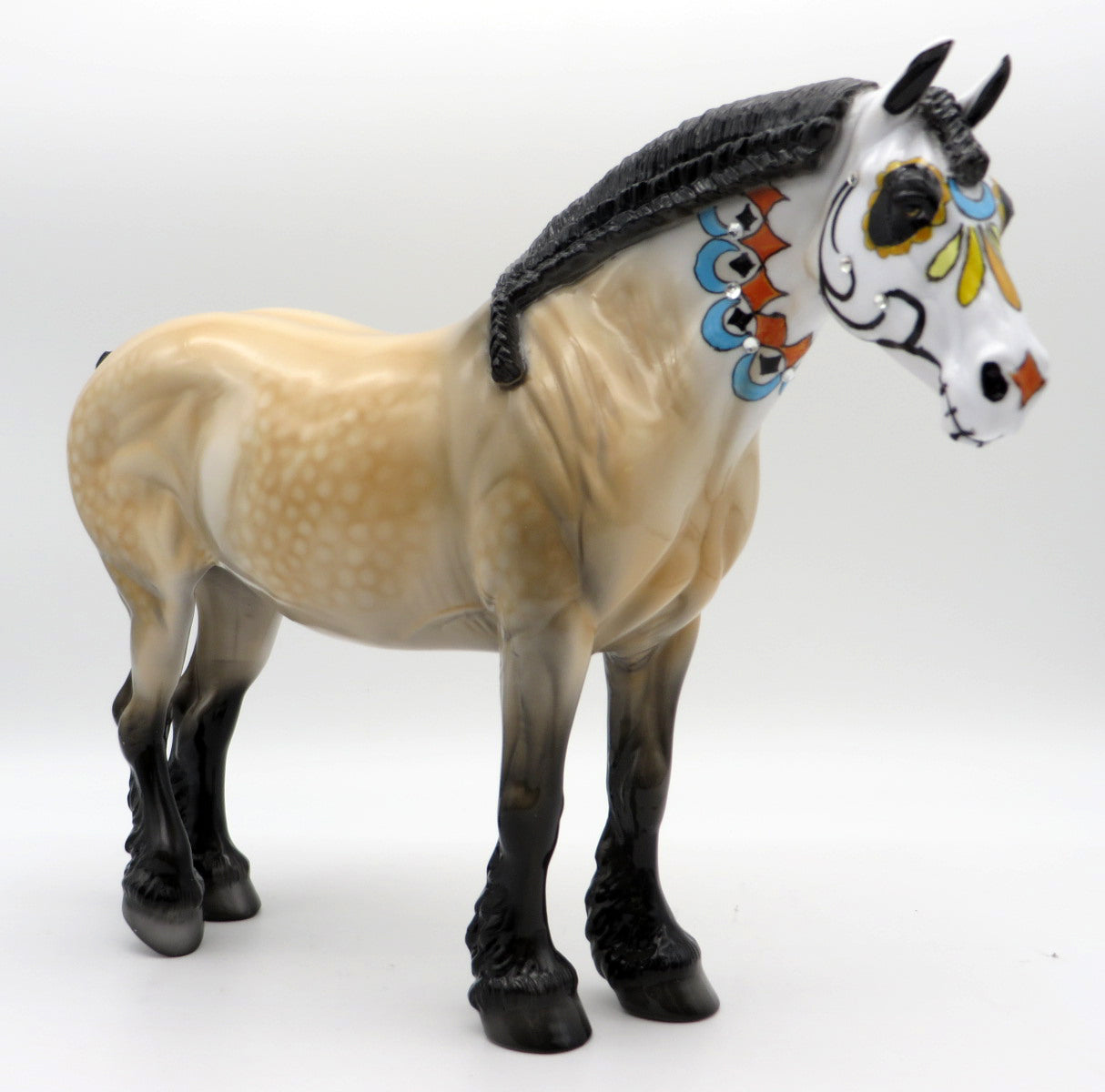 Endora - OOAK Sugar Skull Decorator Draft Mare by Dawn - MM 2021