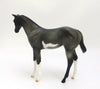 EVART-OOAK GRULLA ROAN PAINT WEANLING MODEL HORSE 5/15