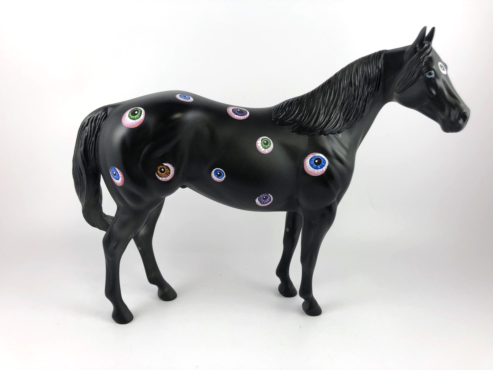 EYECONIC - OOAK BLACK EYE HALLOWEEN DECORATOR ISH BY DAWN QUICK MM19