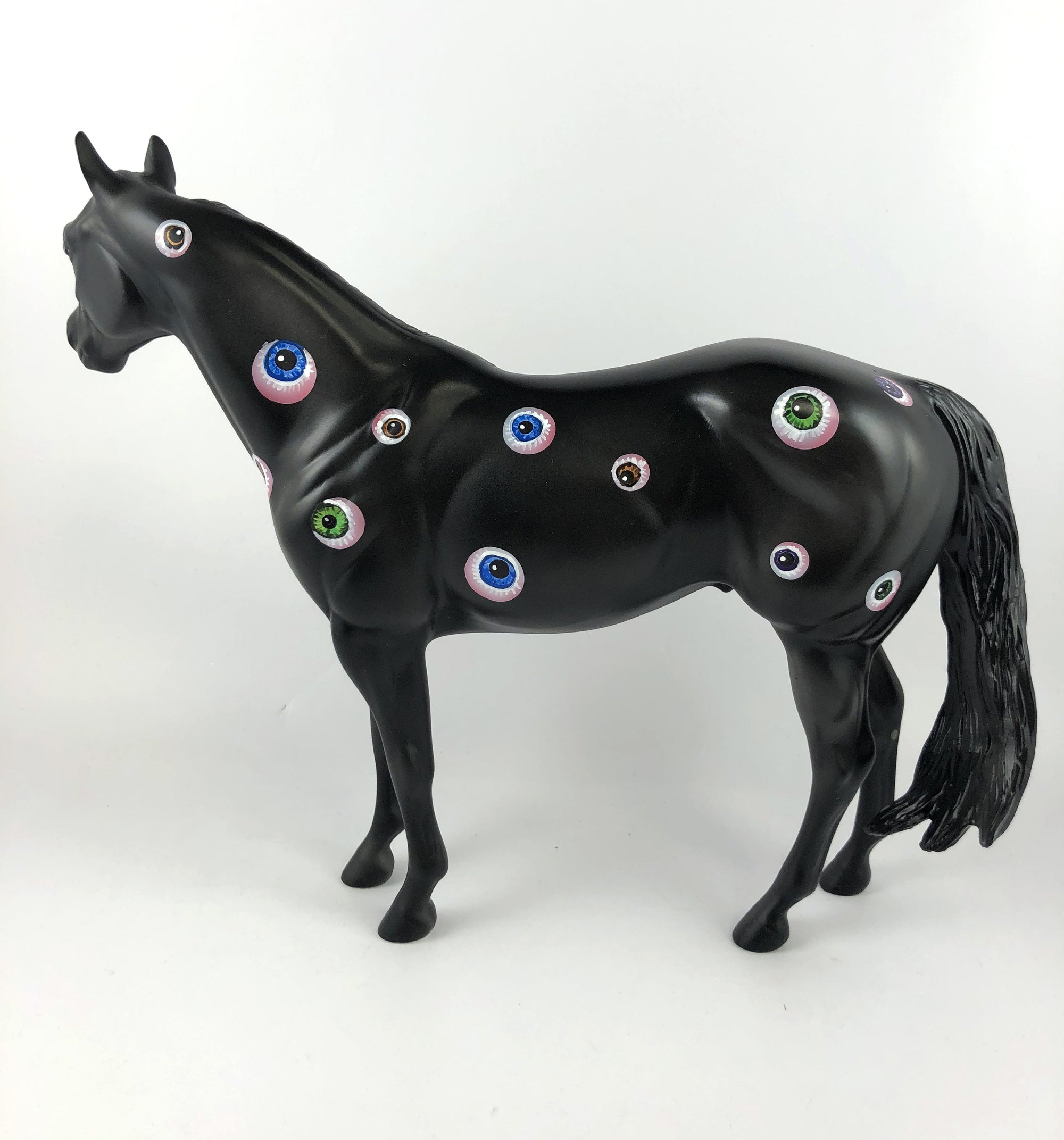 EYECONIC - OOAK BLACK EYE HALLOWEEN DECORATOR ISH BY DAWN QUICK MM19