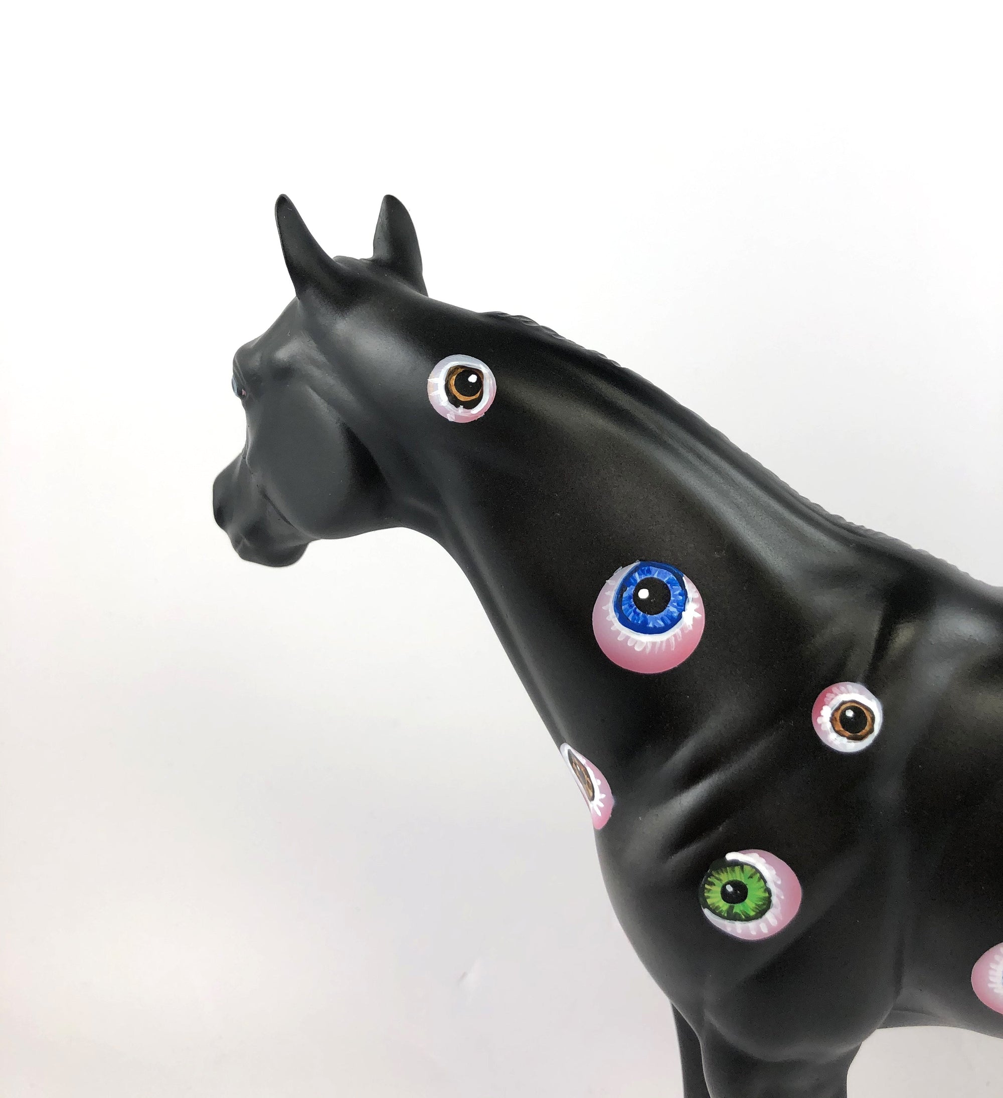 EYECONIC - OOAK BLACK EYE HALLOWEEN DECORATOR ISH BY DAWN QUICK MM19