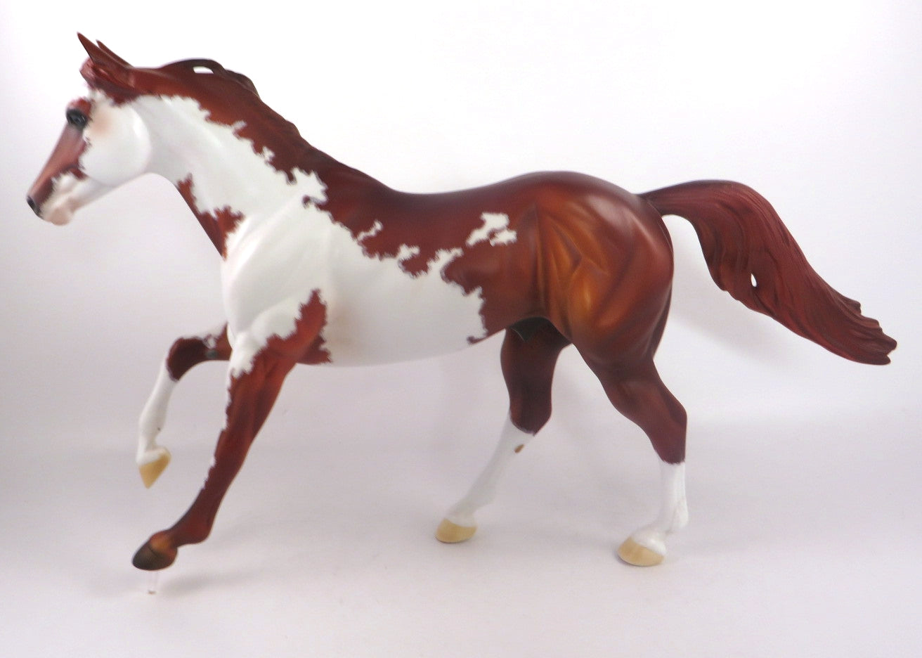 EYE OF THE STORM - OOAK DAPPLE CHESTNUT PINTO FOUNDATION QUARTER HORSE BY DAWN QUICK SB20