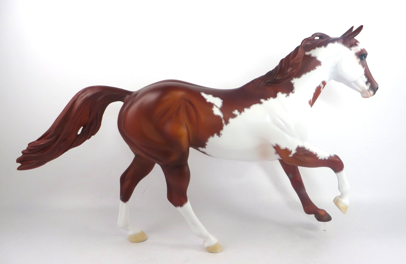 EYE OF THE STORM - OOAK DAPPLE CHESTNUT PINTO FOUNDATION QUARTER HORSE BY DAWN QUICK SB20