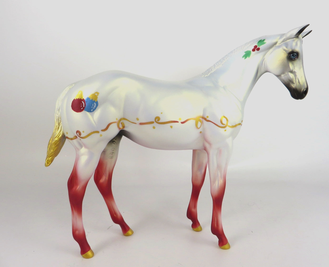 FA LA LA - OOAK CHRISTMAS DECORATOR  WEANLING MODEL HORSE BY MISSY FOX WHS 19