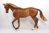 FAIR PLUCKED - OOAK DAPPLE CHESTNUT THOROUGHBRED HORSE MODEL HORSE BY SHERYL LEISURE