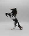 Falling Leaves - OOAK - REARING  MUSTANG PEBBLES WITH CUSTOM MANE &amp; TAIL BY JESS HAMILL LHS 22